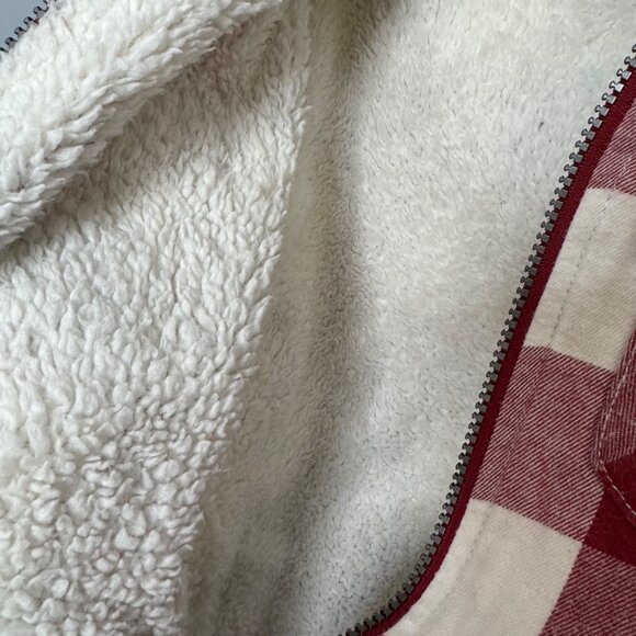 BABY CLUB peruvioan plaid fleece lined shacket size 4 youth - Picture 5 of 6